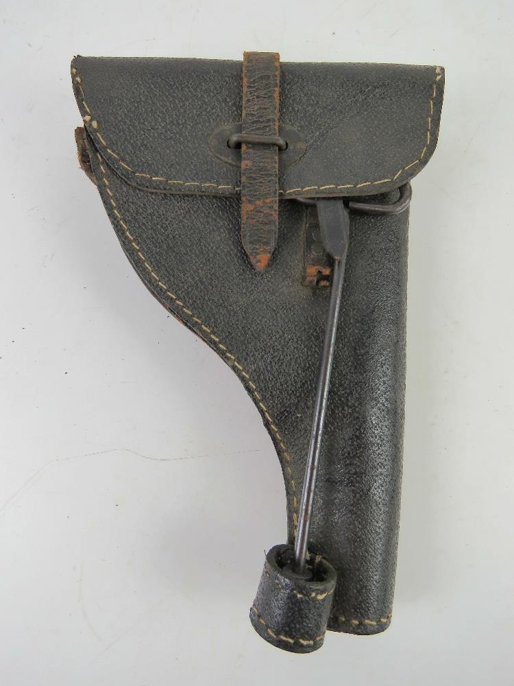 A WWII German flair pistol holster with