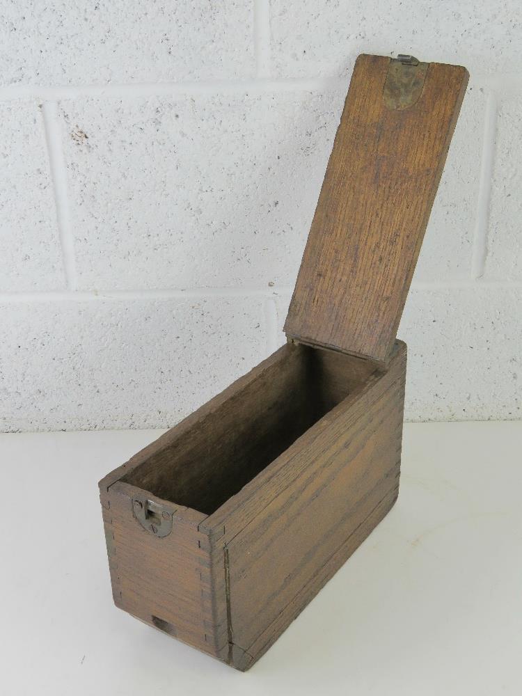 A WWI US .30cal water cooled wooden box. - Image 2 of 3