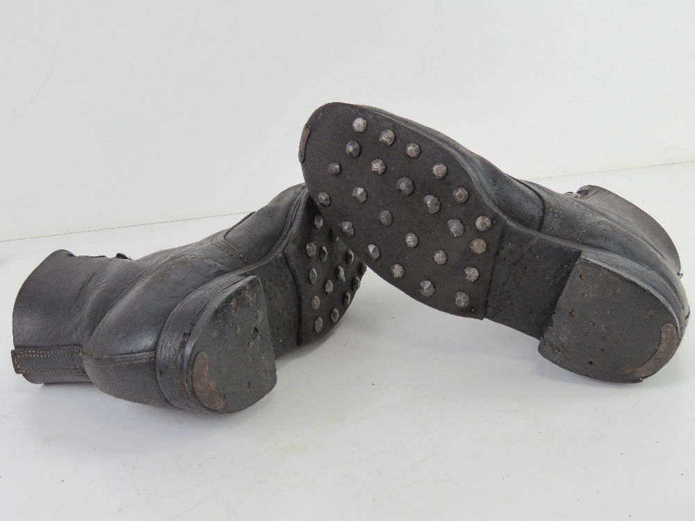 A pair of WWII German Jack boots, number - Image 4 of 5