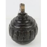 An inert WWI German Kugel grenade.