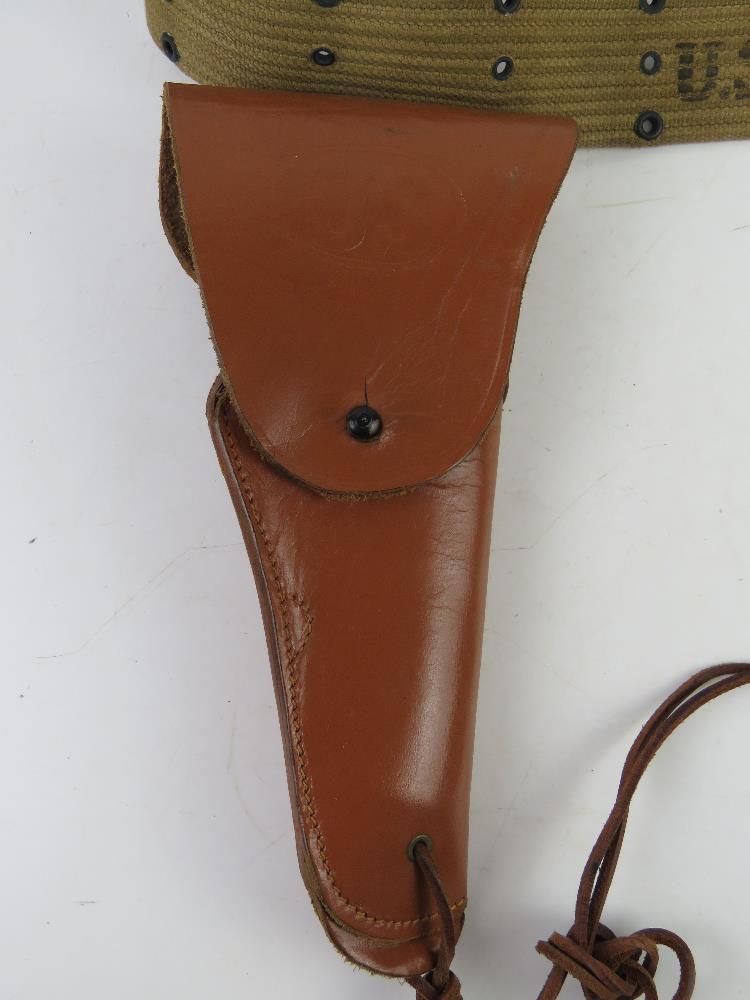 A Colt 1911 leather holster and belt. - Image 2 of 5