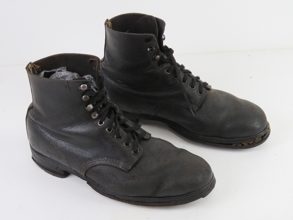 A pair of WWII German Jack boots, number