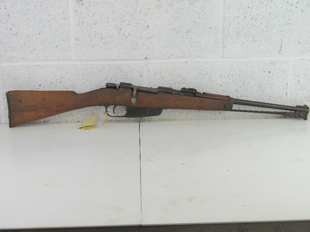 A deactivated Carcano M91/38 6.5mm Carbi