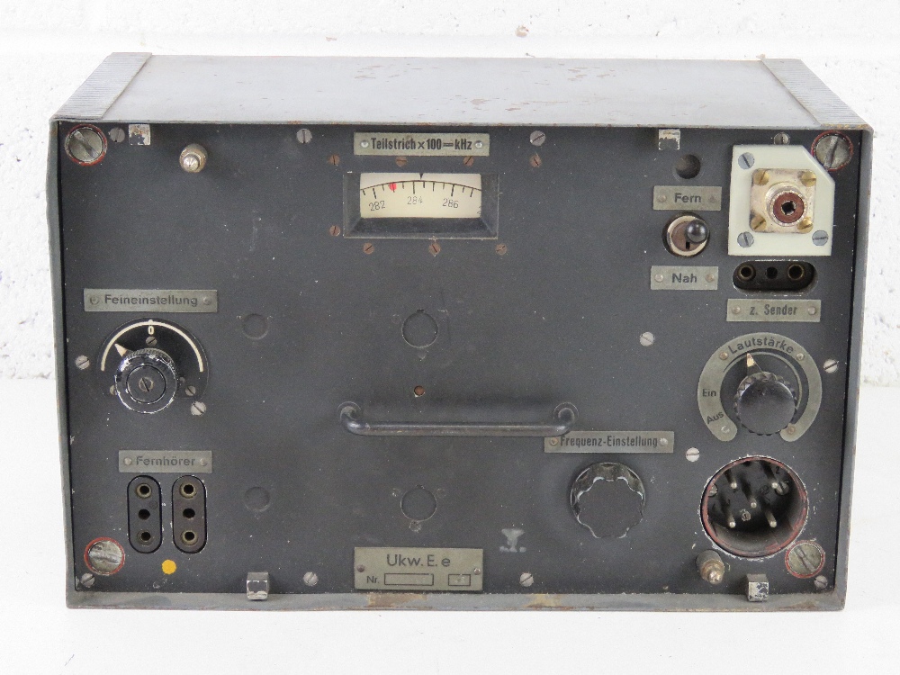 A rare WWII German Ukw.E.e Radio, dated