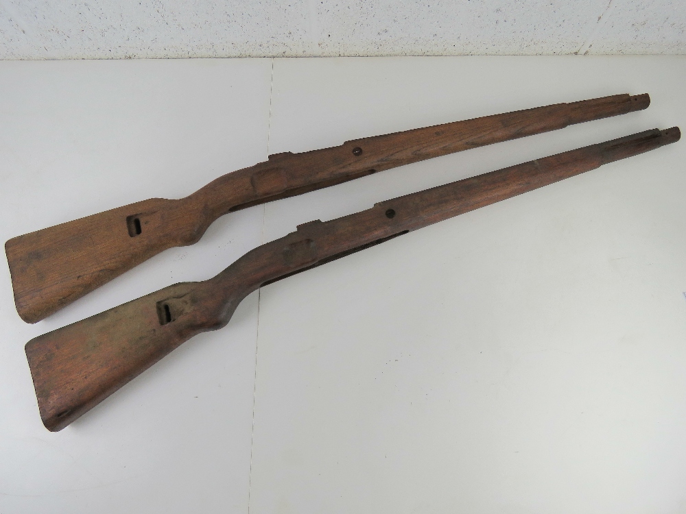 Two German K98 wooden stocks.