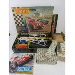 Scalextric; set '60' including red Aston Martin DB4 GT and blue Ferrari GT 250 Berlinetta,