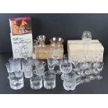 A quantity of assorted boxed and loose glassware.
