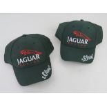 Jaguar Racing; two 100% cotton baseball caps.
