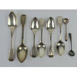 A quantity of HM silver cutlery including pair of table spoons, pair of salt spoons,