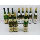 Vin d'Alsace Gewurztraminer; Eleven bottles of French white wine, various years inc 2005, 2006,