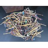 A large quantity of assorted lace bobbins made form cow bone and turned wood.