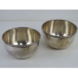 A pair of HM silver bowls bearing makers mark for Albert Henry Thompson, 18 York Street,
