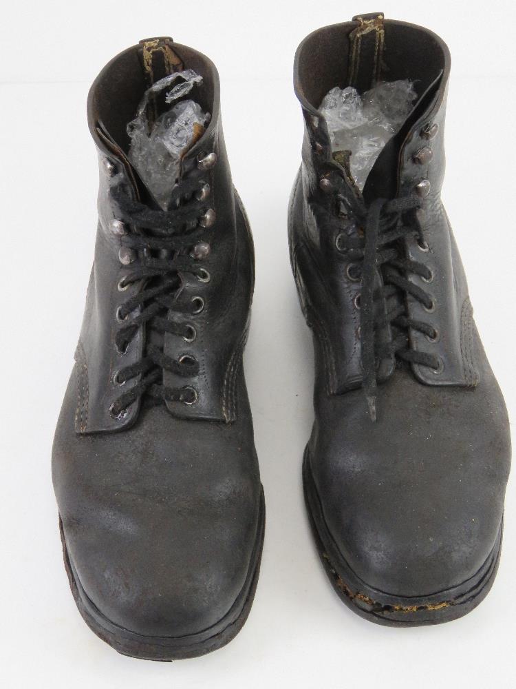 A pair of WWII German Jack boots, numbered 42 to each sole. - Image 2 of 5