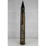 An inert 76mm Armour piercing SHOT HVAP shell, dated 1963.