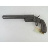 A deactivated German Flare Pistol with certificate.