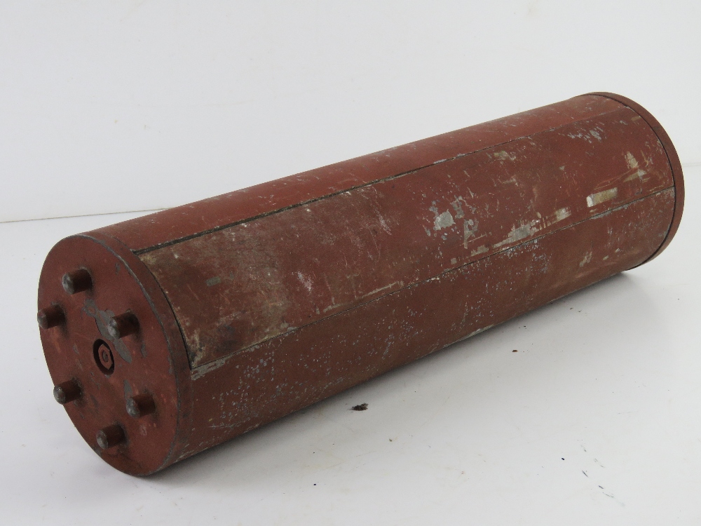 An inert WWII German sIG 33 field cannon round, with original label upon. - Image 3 of 3