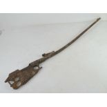 A WWII Mosin Nagant, dated 1942 with serial no. visible. In relic condition.