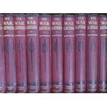 The War Illustrated by Hammerton, a complete set of ten bound volumes.