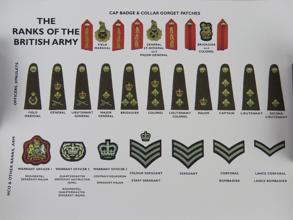 Three posters of the Ranks of Services. - Image 3 of 3