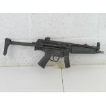 A deactivated HK MP5A3 9mm Sub Machine Gun. German Heckler and Koch manufacture.