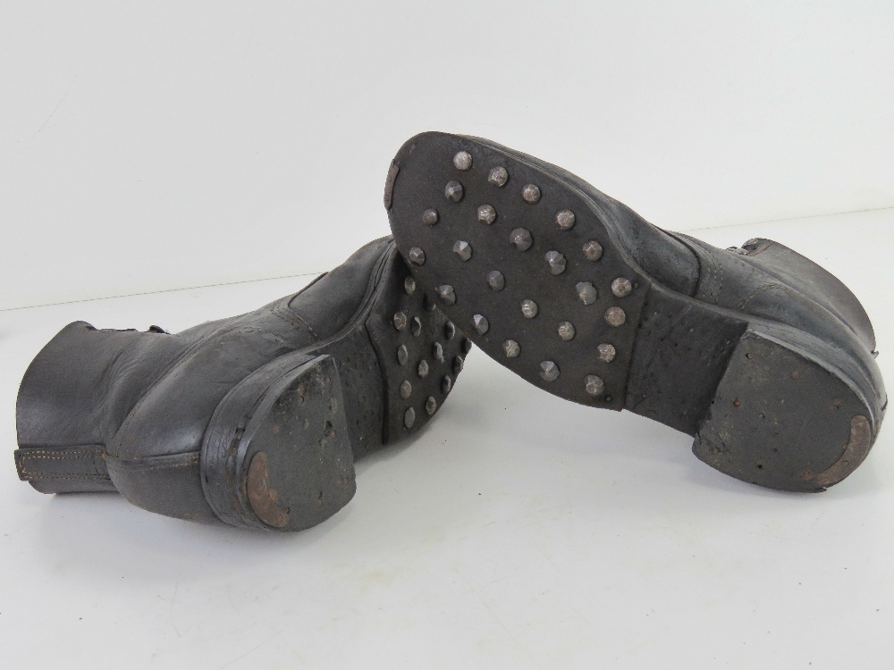 A pair of WWII German Jack boots, numbered 42 to each sole. - Image 4 of 5