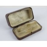 A vintage watch box for H L Brown Son Ltd, 65 Market Place Sheffield, and at London, W. 9.5cm wide.
