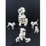 A quantity of ceramic Dalmations figurines.