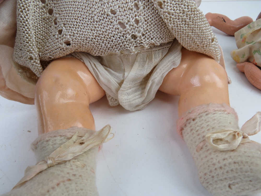 A late 19thC bisque headed jointed doll marked 'AM' Armand Marseille bearing number 996. - Image 4 of 4