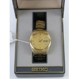 A Seiko 5 automatic wristwatch in original box,