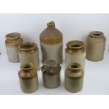 A salt glazed stoneware jug 'Lucas & Co Limited Wine & Spirit Importers Leamington',