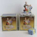 Two Yardley English Lavender traditional figurine soap dishes, each in original box,