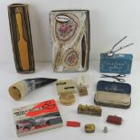 A quantity of assorted collectables inc HMV gramophone needles, Songster Supreme gramophone needles,