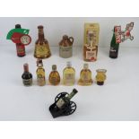 A quantity of Scotch Whiskey and other miniatures inc Bells bottle, Cherry B, etc.