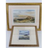 Two signed limited edition prints from original by Arthur Reed being headland landscapes,