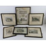 A quantity of coloured steel engravings of various sites in Birmingham and surrounding area. A/F.