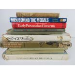 A quantity of military interest books inc 'In the Gun Room' by Major Sir General Burrard,