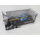 Hot Wheels 1:18 scale F1 racing car in original box; R24 Renault Fernando Alonso.