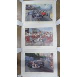 Ayrton Senna; limited edition prints from original paintings by Alan Fearnley.