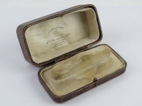 A vintage watch box for H L Brown Son Ltd, 65 Market Place Sheffield, and at London, W. 9.5cm wide.