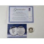 The Royal Mint HMS Victory silver Proof coin in protective pod with certificate.