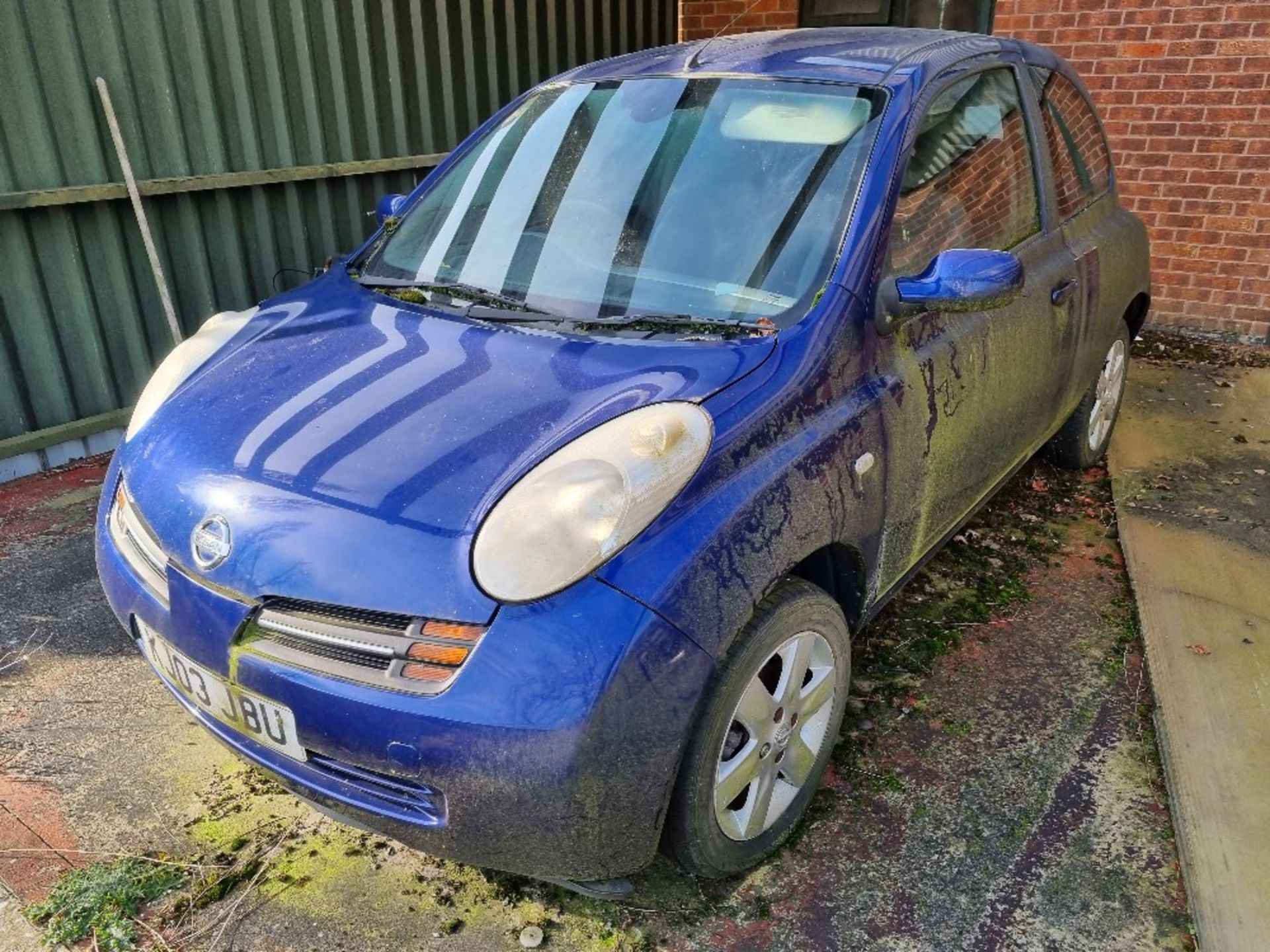 2003 Nissan Micra Petrol Automatic. Colour: Navy. Registration: KJ03 JBU. Cloth interior. With keys. - Image 7 of 11