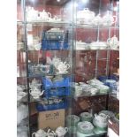 A vast collection of Copeland Spode Chinese Rose dinner and tea ware inc large tureens,