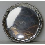 A HM silver salver retailed by Rowell Oxford,