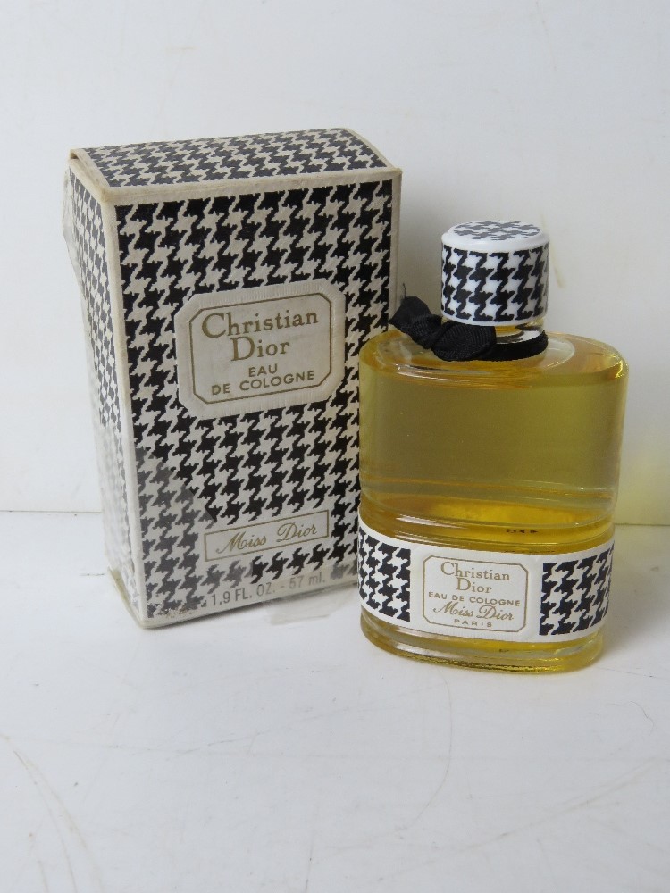 A vintage as new in box Chanel Miss Dior perfume.