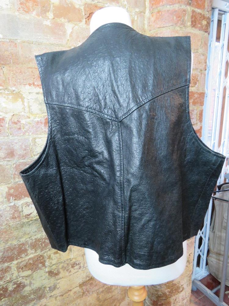 A lamb leather 'Gator' print waistcoat b - Image 2 of 3