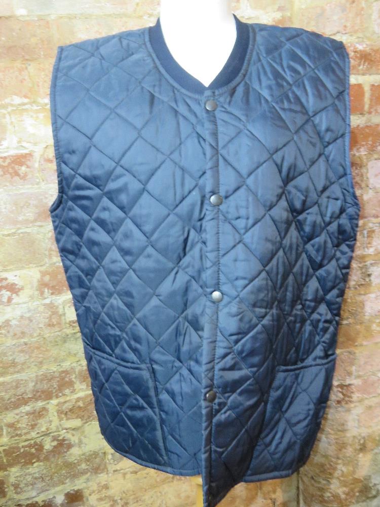 A men's horse riding gillet in navy blue - Image 2 of 3