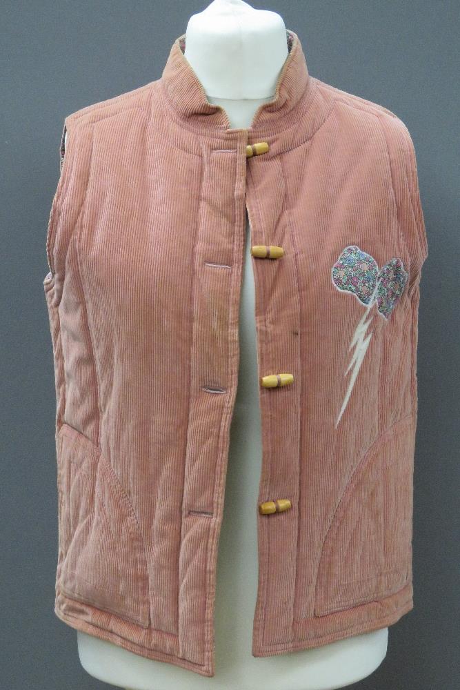 A handmade corduroy gillet by Angela Wyk