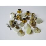 A quantity of assorted shirt studs inc mother of pearl.