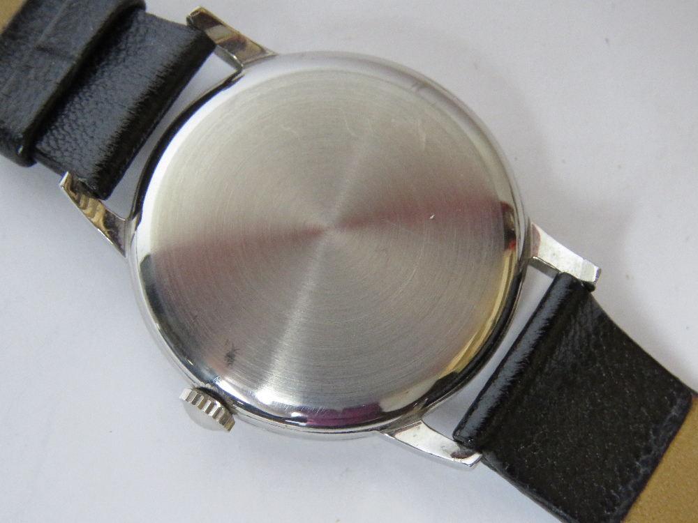 A vintage Longines manual wristwatch having subsidiary seconds dial and replacement strap. - Image 2 of 3
