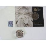 A Royal Mint Queen Victorian Old Head Penny in packaging,